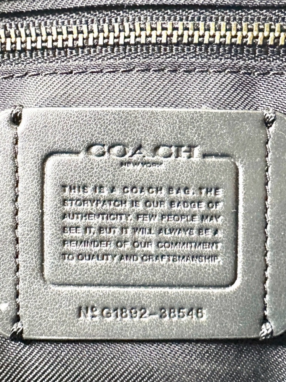 Coach Dreamer 38546 Silver Metallic Embossed Leather Tote Crossbody Bag - Picture 8 of 8
